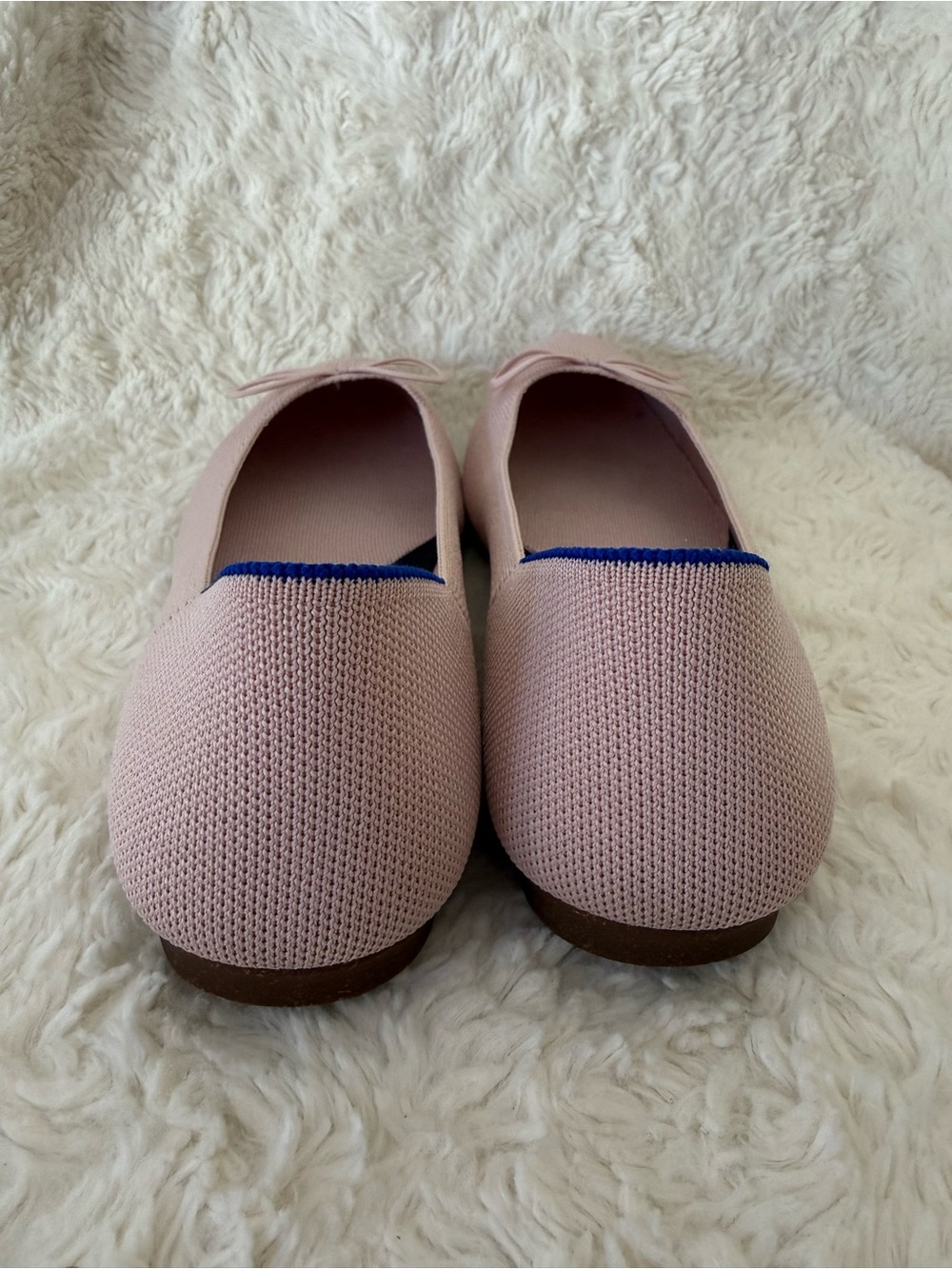 Rothy's Knit Ballet Ballerina Flats in Light Pink with Bow 10.5 🎀🩰 - Picture 5 of 7